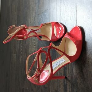 Brand new Jimmy Choo orange/red sandals- size 39.5 (9US)